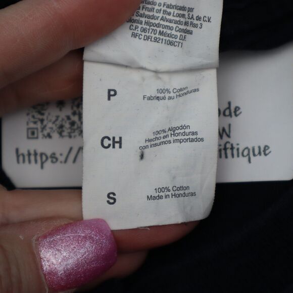 Jerzees Shirt Mens S Black Short Sleeve Crew Neck Graphic Print Cotton T Shirt - Picture 6 of 16